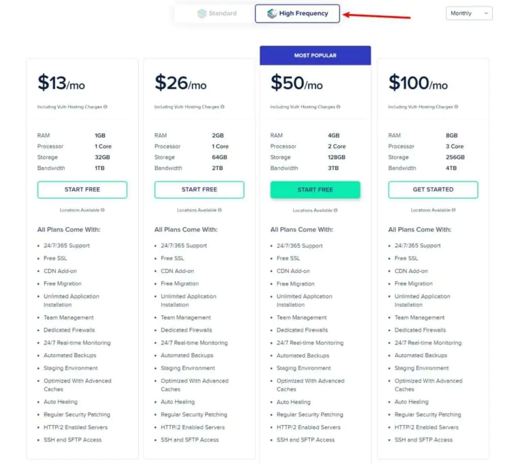 cloudways vultr hf pricing