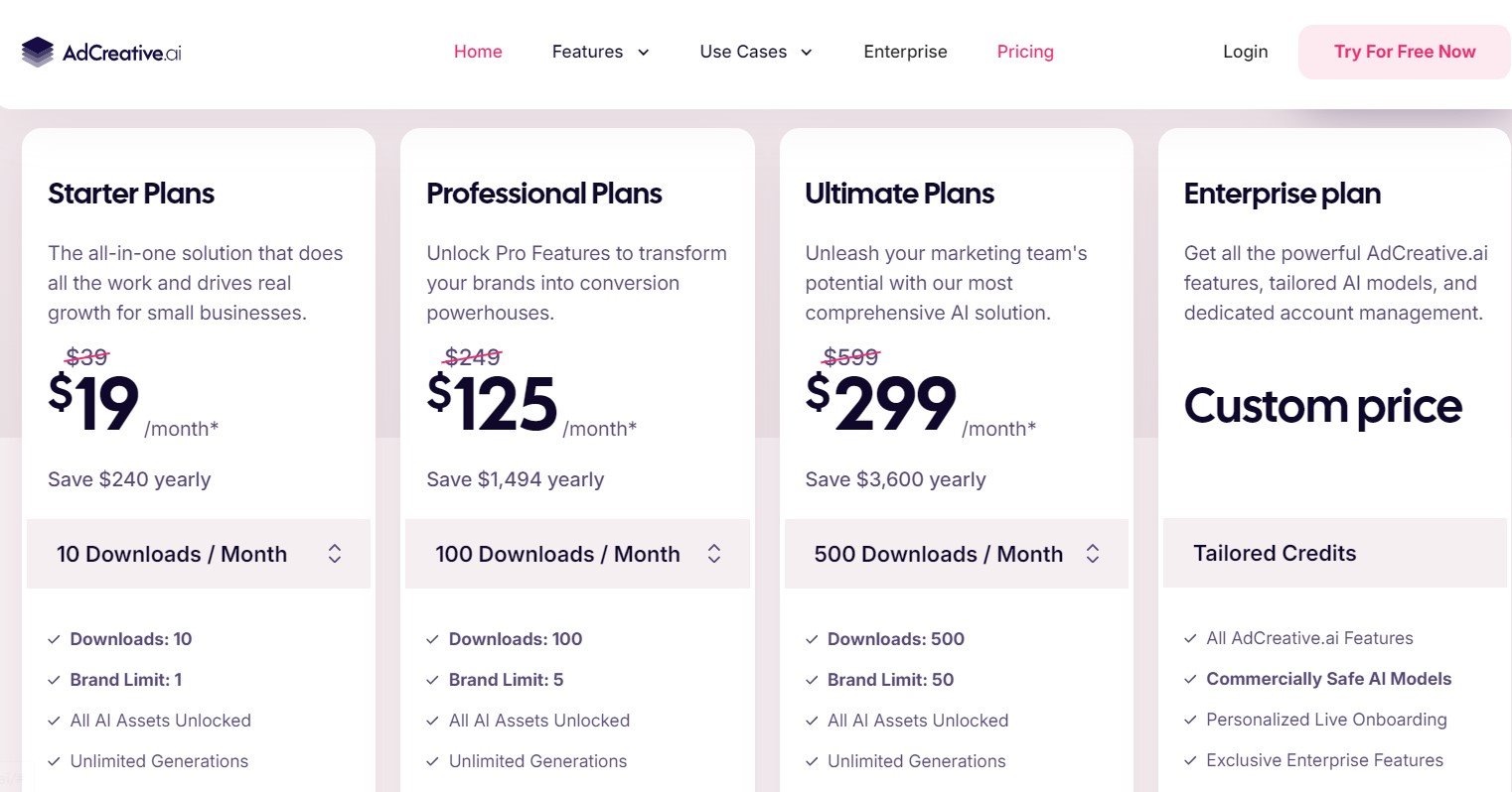 AdCreative.ai Pricing