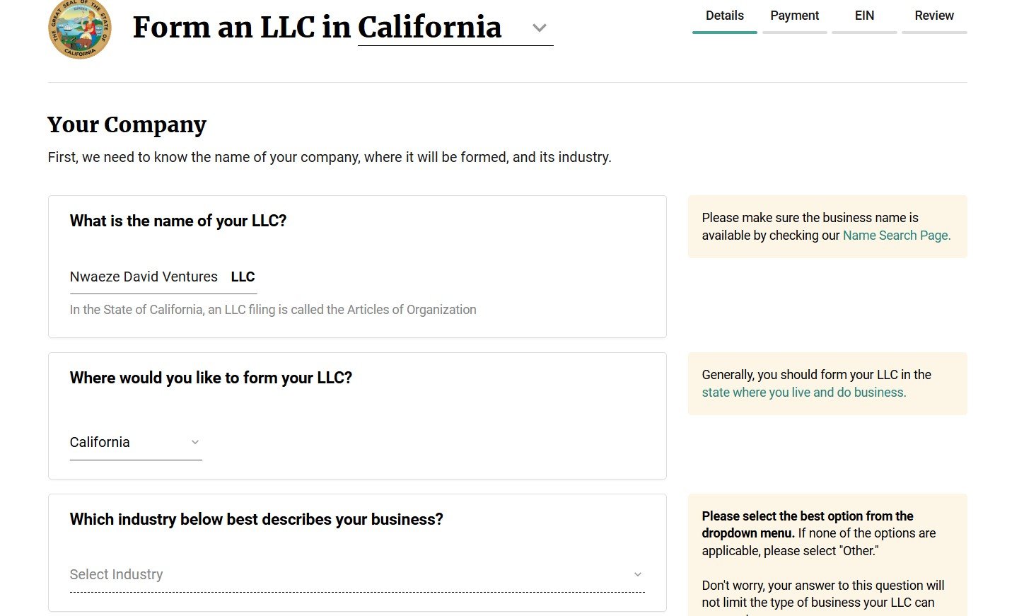 BetterLegal Business Registration in the USA