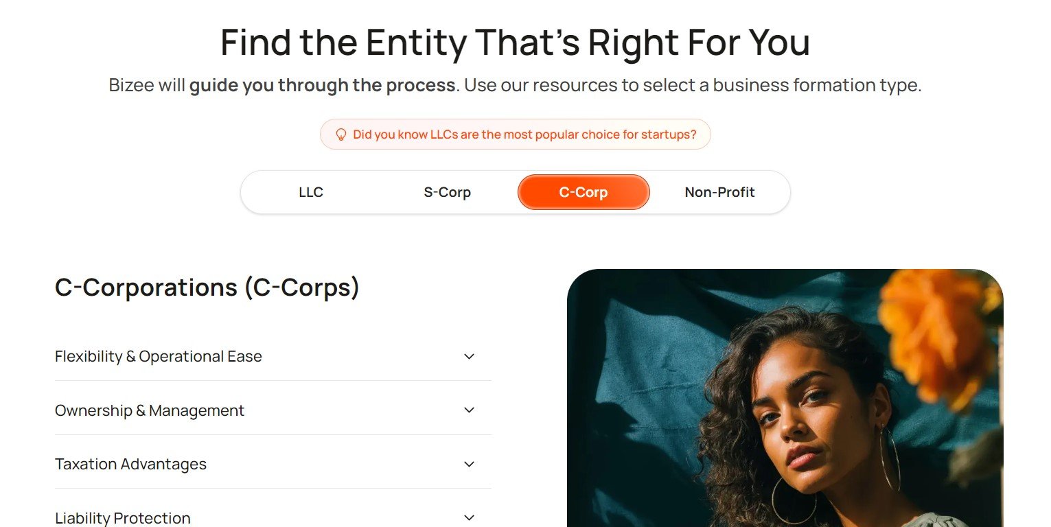 Bizee Business Registration in the USA