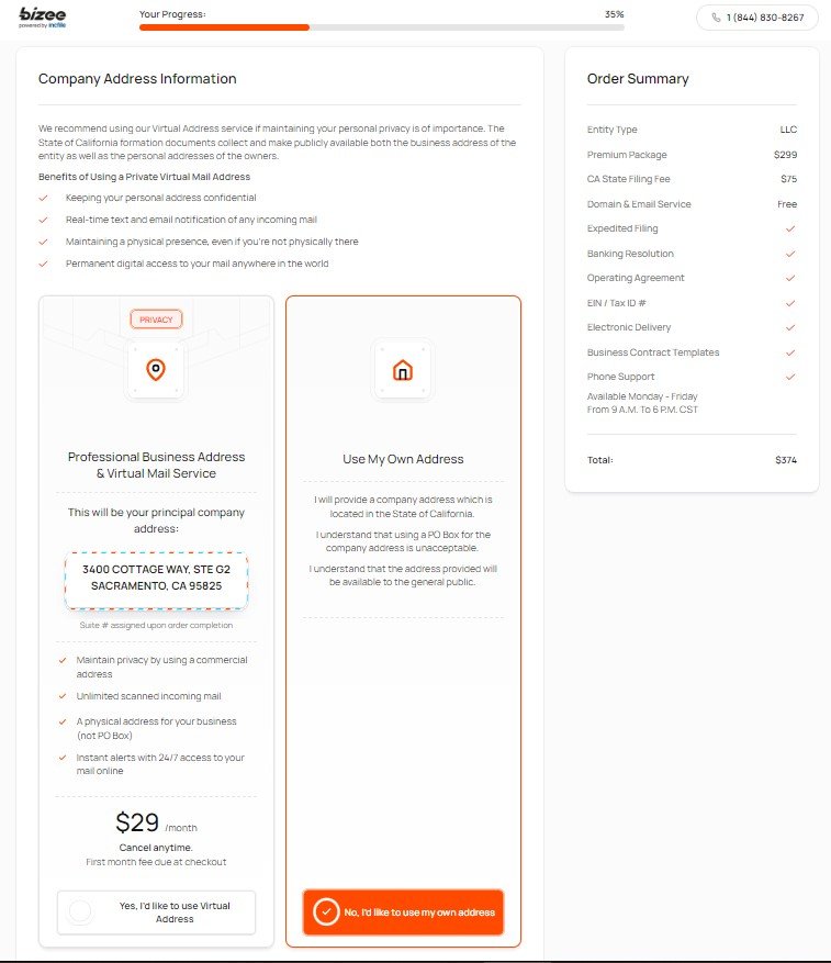 Bizee Business Registration in the USA