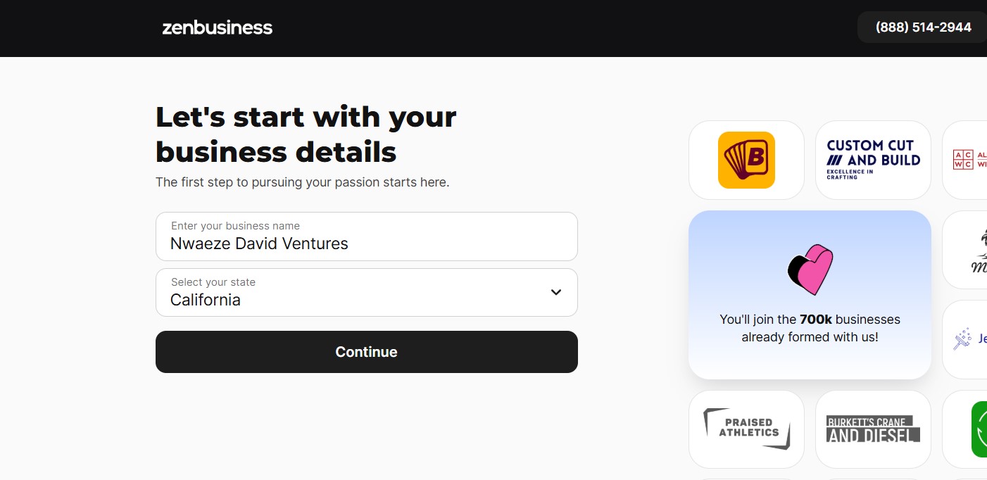 ZenBusiness Business Registration