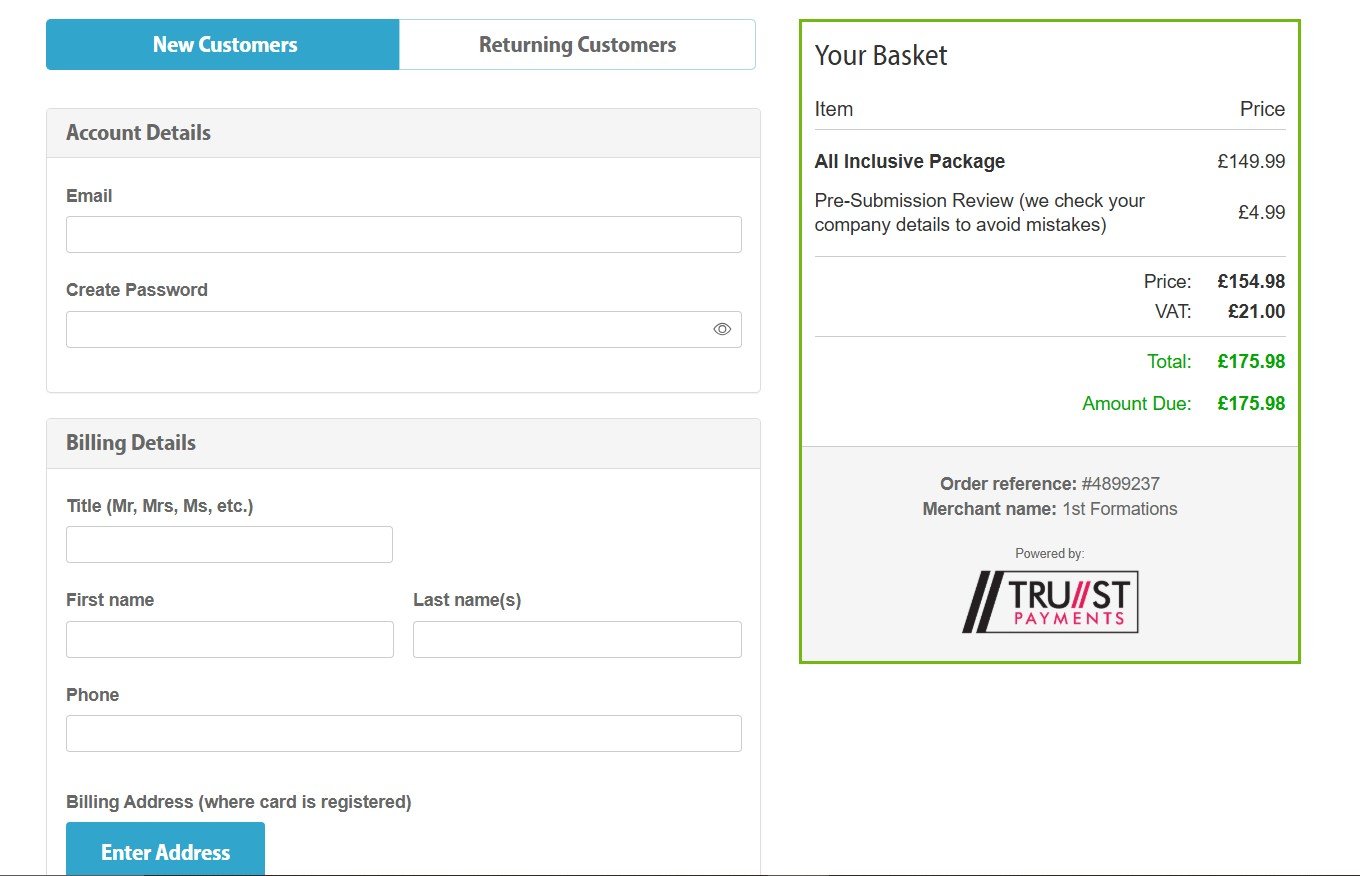 1st Formations Business Registration in the UK
