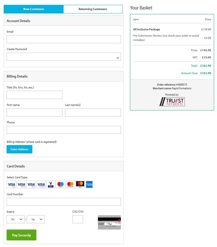 Rapid Formations Business Registration in the UK
