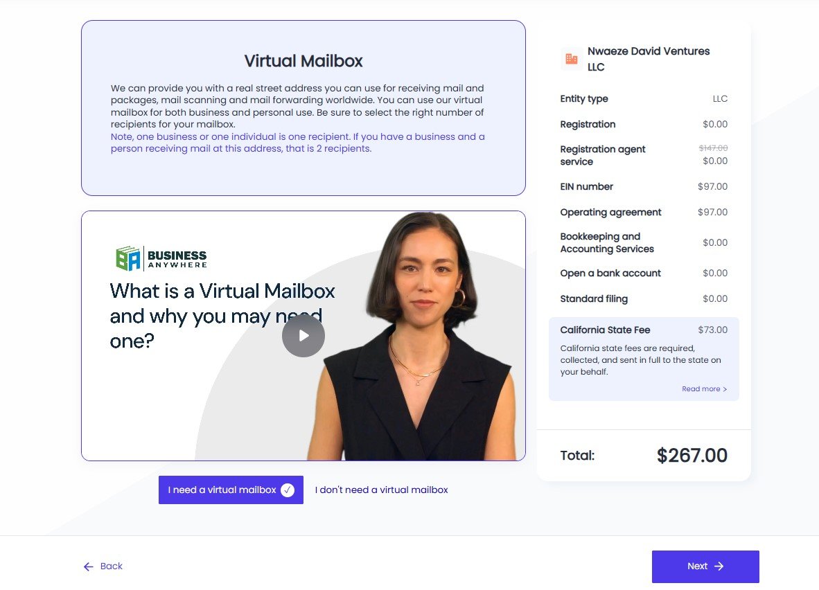 Business Anywhere Business Registration