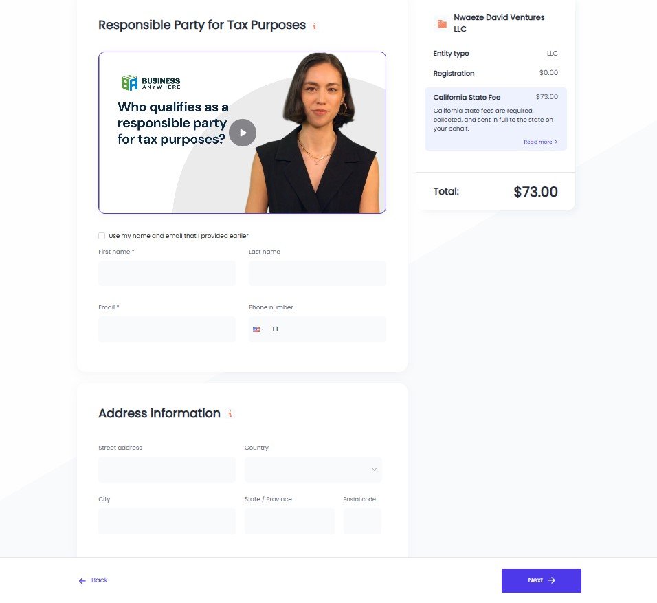Business Anywhere Business Registration