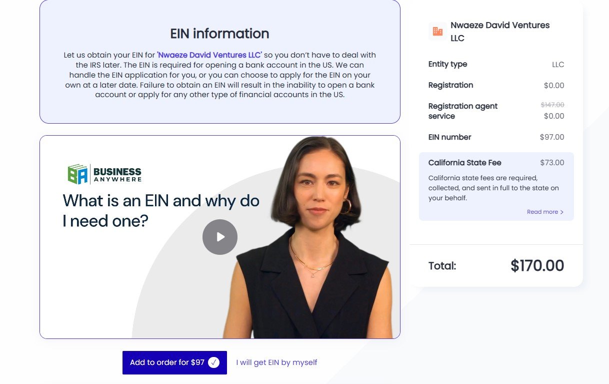 Business Anywhere Business Registration