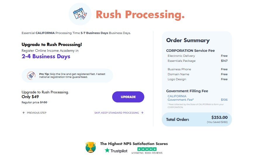 Business Rocket Business Registration in the USA