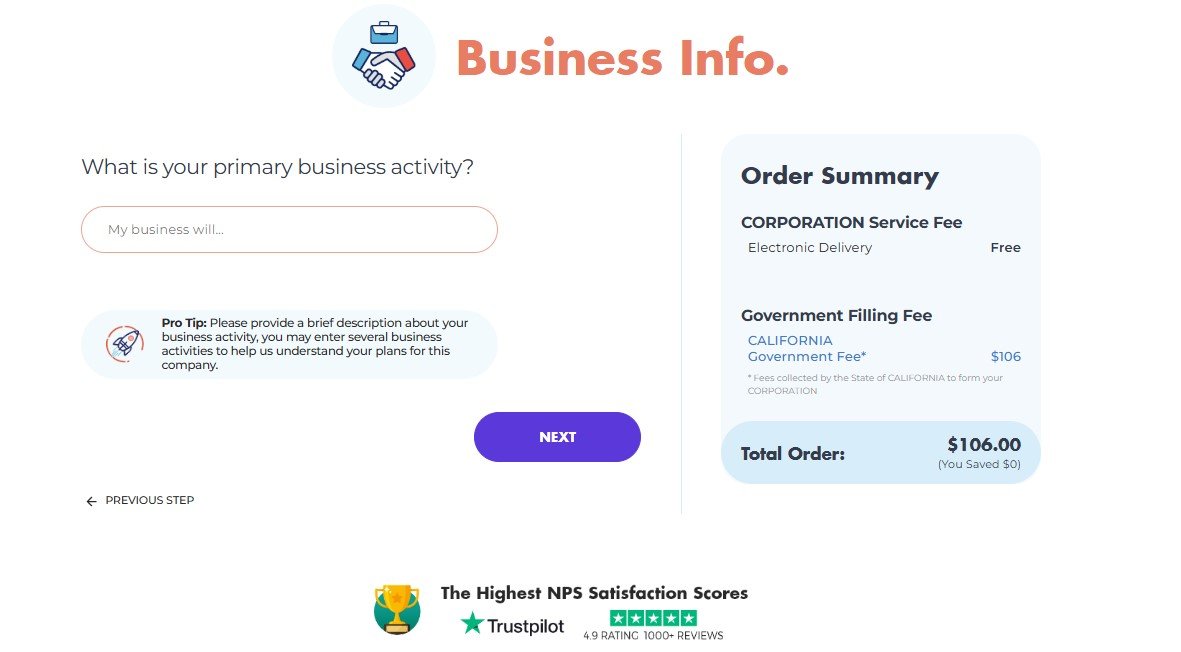Business Rocket Business Registration in the USA