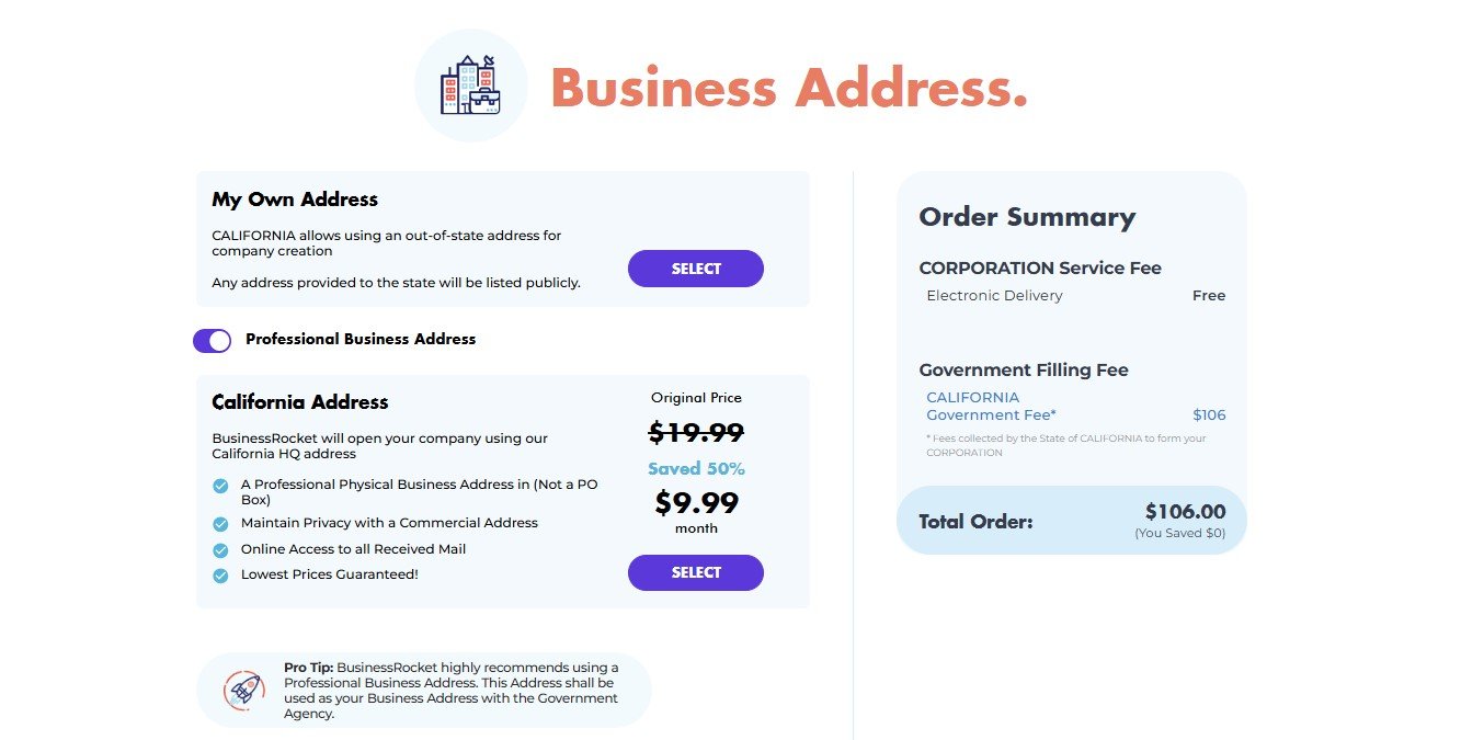 Business Rocket Business Registration in the USA