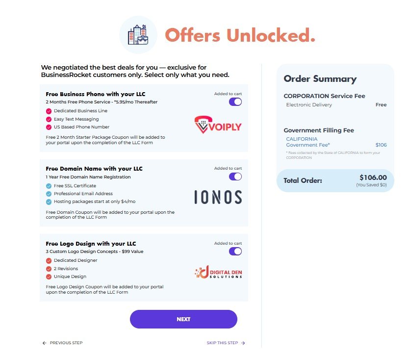 Business Rocket Business Registration in the USA