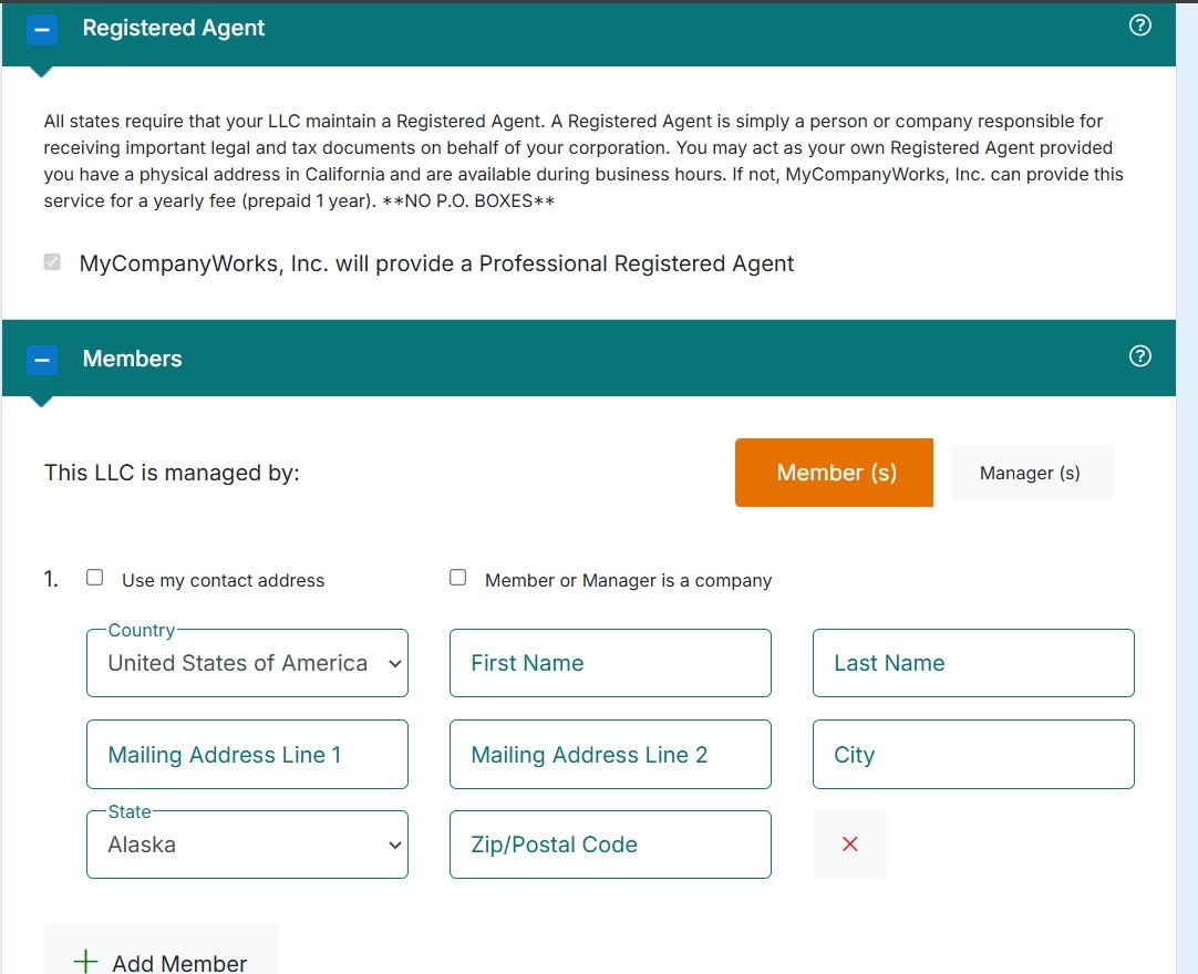 MyCompanyWorks Business Registration in the USA