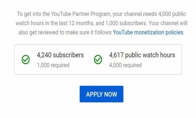 YouTube Monetization