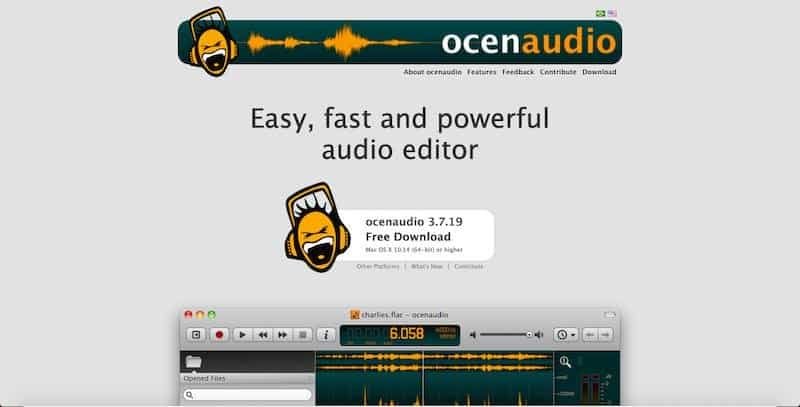 ocenaudio easy to use audio editing tool