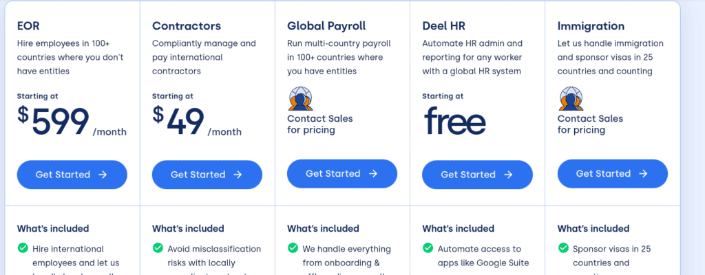 deel pricing