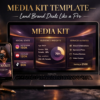 media kit template Creator Media Kit Template PowerPoint