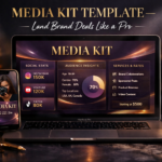 Creator Media Kit Template PowerPoint