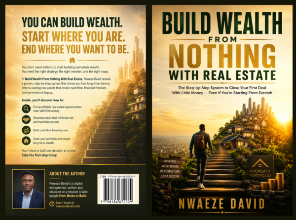 Build Wealth from Nothing with Real Estate - Book Cover Build Wealth From Nothing With Real Estate